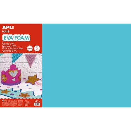 Apli Eva pena svetlo modra 400x600x2mm 5 kos, (20392912) Cene