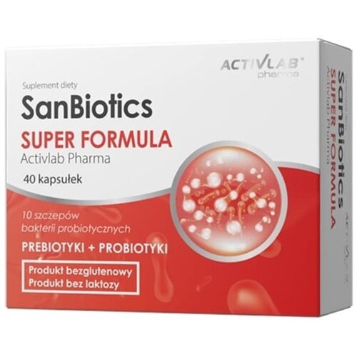 ACTIVLAB Kompleks 10 bakterijskih sevov SanBiotics Super Formula Pharma (40 kapsul) Slike