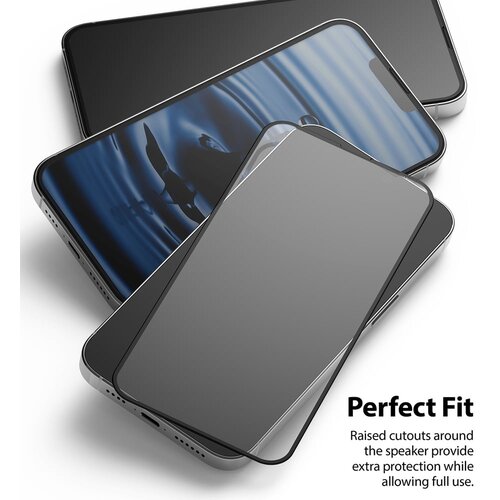 Ringke Invisible Defender ID Full Glass Kaljeno staklo za&amp;scaron;tita zaslona Puna pokrivenost s okvirom za iPhone 13 Pro Max Slike