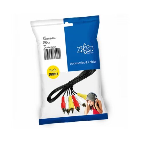 Zed Electronic RCA kabel 1,0 metar, 3xRCA - AVK/1,0 Cene