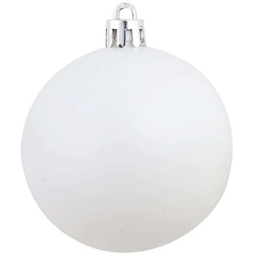 VidaXL set božićnih kuglica 100 komada 3/4/6 cm bijeli/sivi Slike