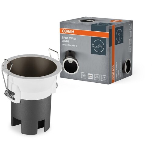 Osram LED ugradna stropna svetiljka SPOT TWIST LED/5W/230V 4000K prečnik 7 cm bela/crna Slike