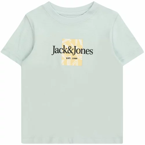 Jack & Jones Majica 'LAFAYETTE' svetlo modra / rumena / črna / bela