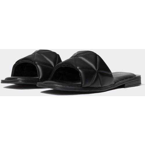Defacto Women Flat Sole Faux Leather Slippers Slike