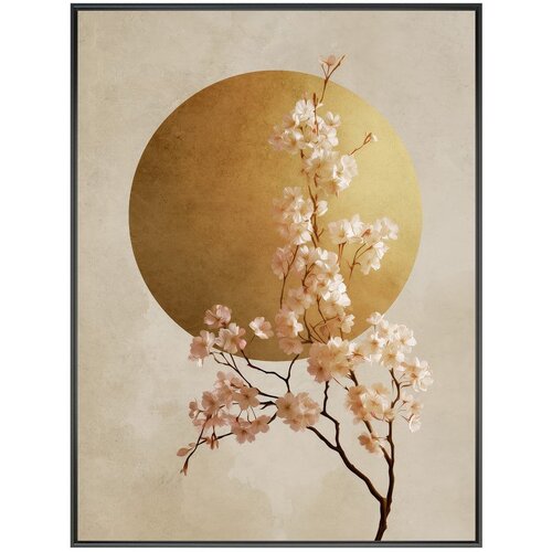 Styler Tiskana slika z okvirjem 60x80 cm Cherry Blossoms &amp;ndash; Slike