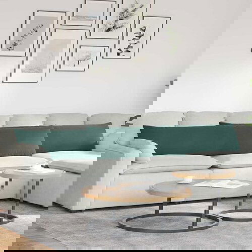 vidaXL Blazine za kavč 2 pcs Temno zelena 200 x 40 cm Žametna tkanina Cene