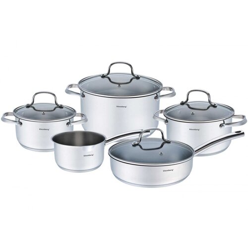 Shumee klausberg lončki 9 element. inox 18/10 KB-7215, (21385257) Cene