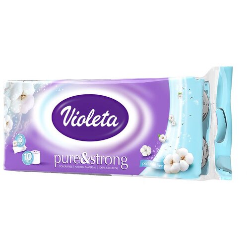 Violeta toaletni papir Pure & Strong, 3-slojni, 10/1 Cene