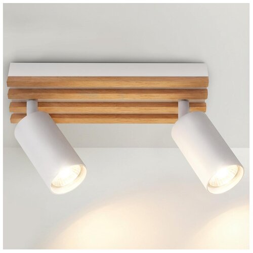  Brilagi - Plafonsko spot svetlo SELE WOOD 2xGU10/30W/230V bela/drvo Cene