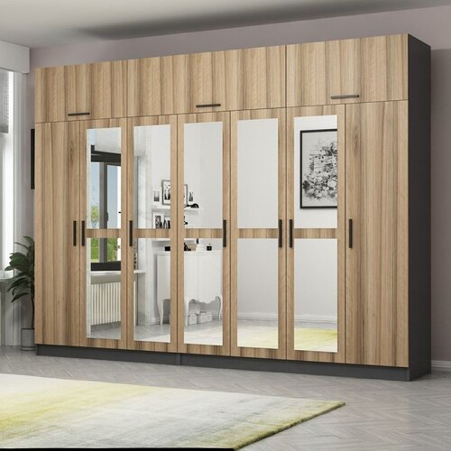 Hanah home kale - 5311 walnutanthracite wardrobe Cene