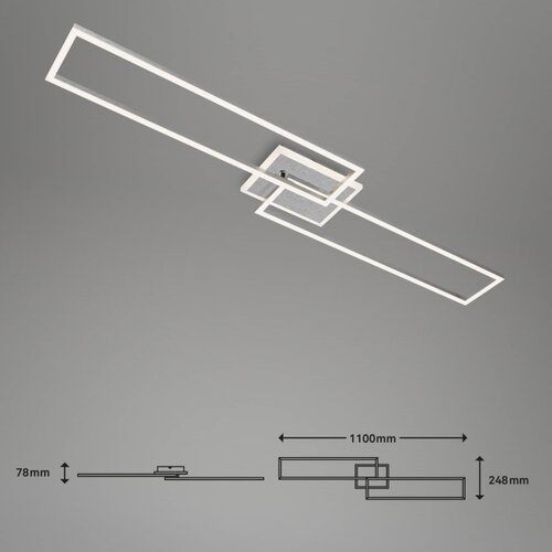 BRILO led prigu&amp;scaron;iva plafonska lampa frame 2xLED/20W/230V wi-fi tuya + daljinski Slike