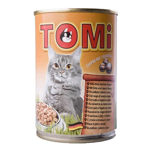 Tomi Vlažna hrana za mačke u konzervi, Pačetina, 400 g Slike