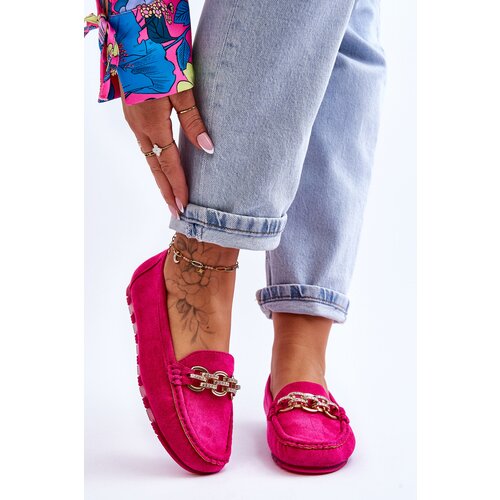 Kesi Women's suede loafers Fuchsie Sorento Slike