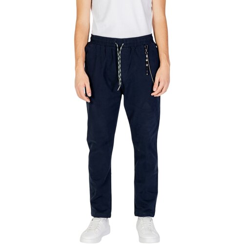 Gianni Lupo Hlače Leonard Carrot Fit GL5109BD-F24 Modra Cene