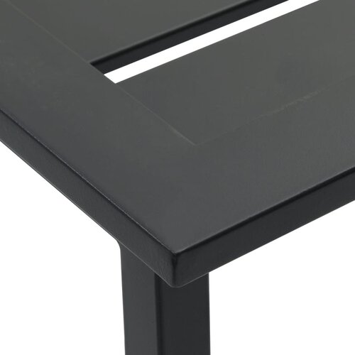  9-dijelni vrtni barski set crni od čelika obloženog prahom Slike