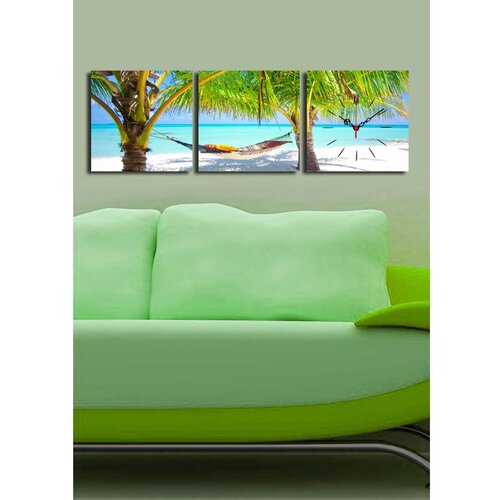 Wallity Zidni sat 3P2828CS-6, 90x28 cm, 3 dijela Cene