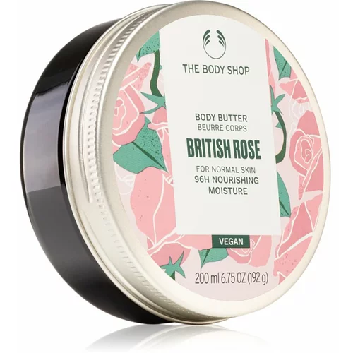 The Body Shop Body Butter Brirish Rose maslac za tijelo s mirisom ruže 200 ml