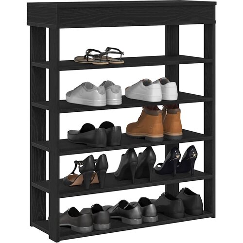 vidaXL Stalak za cipele crni 80x30x98 cm od konstruiranog drva Cijene