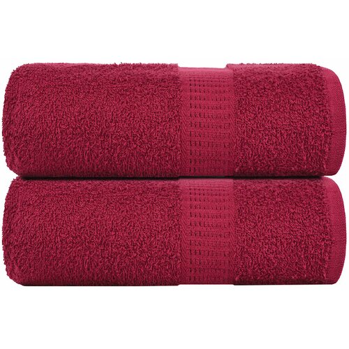 VidaXL Ručnici za pranje FROGN 2 kom. Bordo 30x30 cm 360 g/m&amp;sup2; - Bordo 30 x 30 cm 2 Slike
