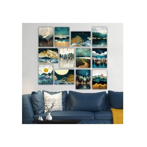 Wallity Ukrasna slika MDF -a (12 komada), 12MDF44YS Slike