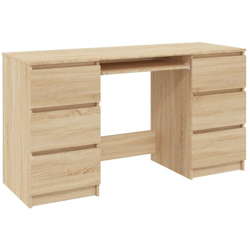 Maison Chic Pisalna miza - pisarniška miza - Računalniška miza sonoma hrast 140x50x77 cm iverna plošča, (21785430) Cene