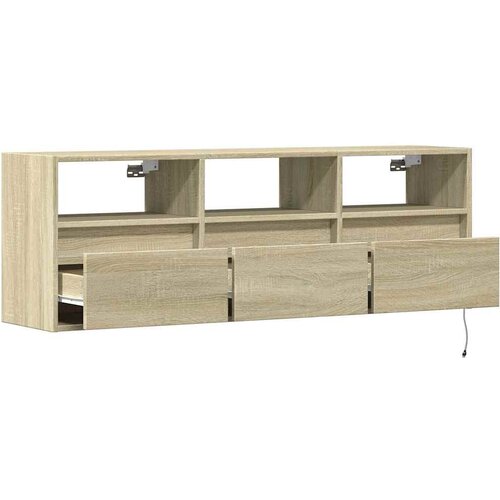  Zidni TV ormarić LED boja hrasta sonome 130 x 31 x 45 cm Slike