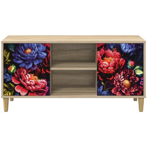  ormar KIEL 102 x 33 x 50 cm Sonoma Konstruirano drvo Slike