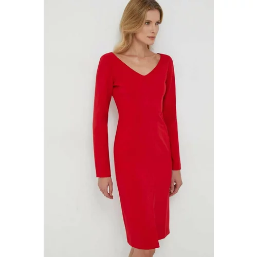 Sisley Obleka rdeča barva