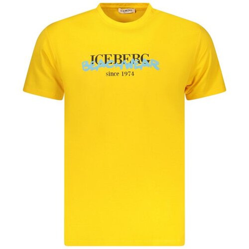 Iceberg Muška majica kratkih rukava žute boje Cene