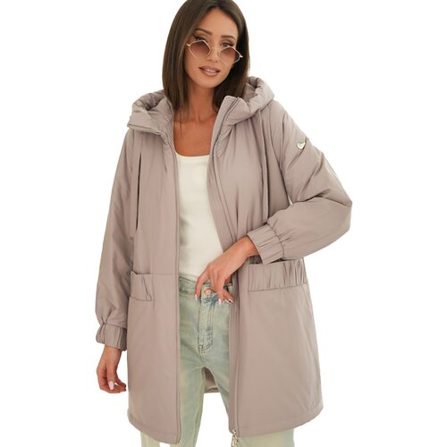 Pri Women's sng oversize coat with hood and pockets Emilia Cene