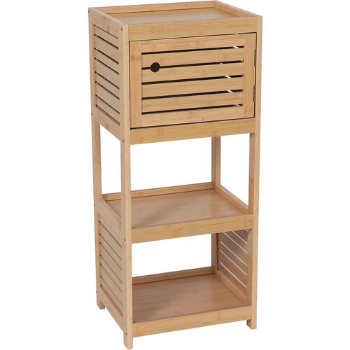 Tendance france tendance kupatilski ormarić 1 vrata i 2 police trinidad 365X30X83CM mdf bamboo 9902764 Cene