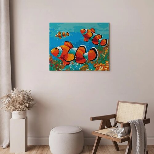  Slika za samostalno slikanje - Gold Fishes 50x40 Cene