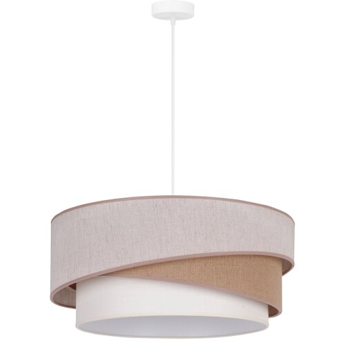  Duolla - Visilica na sajli KOBO 1xE27/15W/230V &amp;Oslash; 45 cm bež/braon/bela Slike