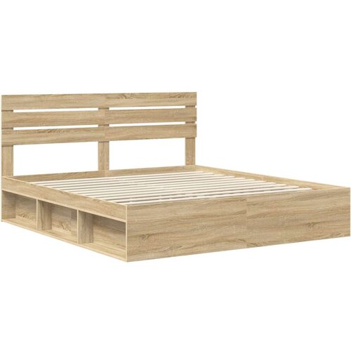  Okvir za krevet Sonoma 200 x 200 cm Čvrsto borovo drvo Slike