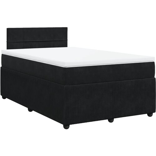 Maison Chic Box spring postelja - Vzmetna postelja z vzmetnico črna 120x200 cm žamet SL5517, (21886895) Cene