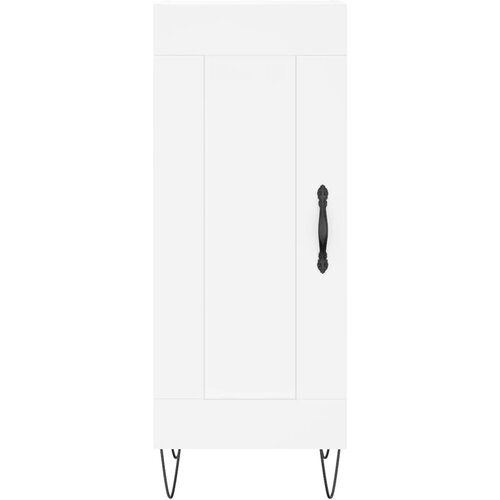  Visoka komoda bijeli 34,5x34x180 cm od konstruiranog drva Slike
