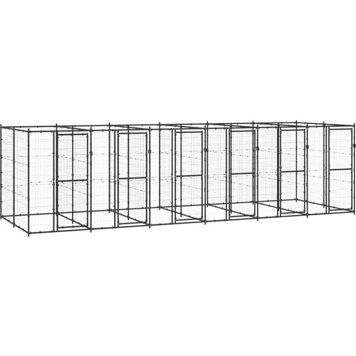 vidaXL vanjski kavez za pse čelični 14,52 m² Cijene