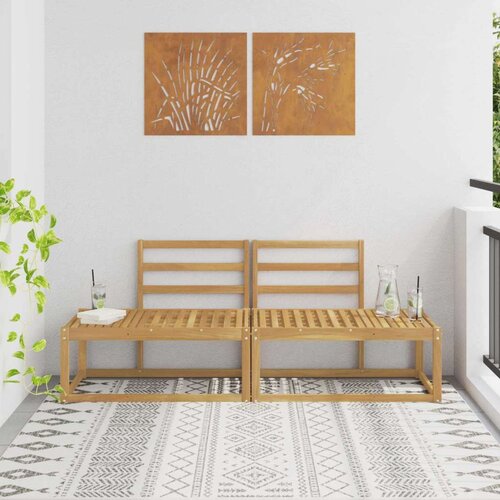  Zunanji končni kavč 2 Kos Bela 182,5 x 63 x 73 cm, (5000269386) Cene