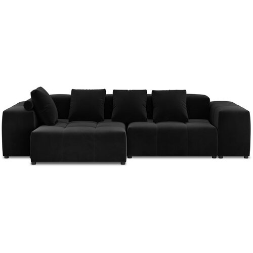 Cosmopolitan Design Črni žametni kotni kavč (obojestranski) Rome Velvet - Cosmopolitan Design Cene