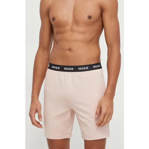 Hugo Homewear kratke hlače boja: ružičasta, melanž