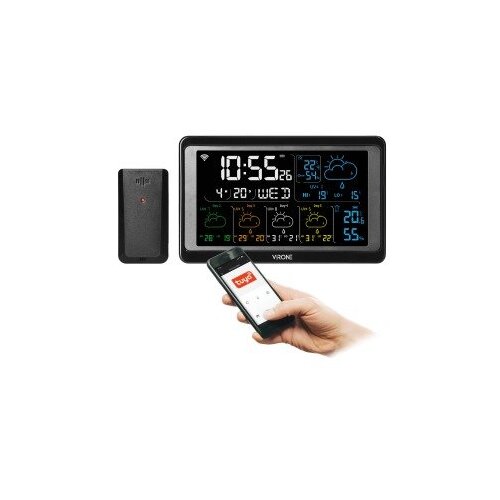VIRONE WS-6 Wi-Fi meteorolo&amp;scaron;ka stanica s vanjskim senzorom Slike