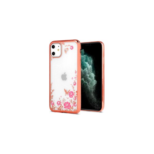  ZADNJA MASKA DIAMOND FLOWER ZA IPHONE 11 PRO MAX ROZE ZLATNA Cijene