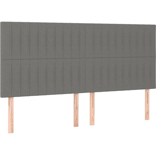  Okvir kreveta s oprugama i madrac svjetlosivi 160x200cm tkanina Slike