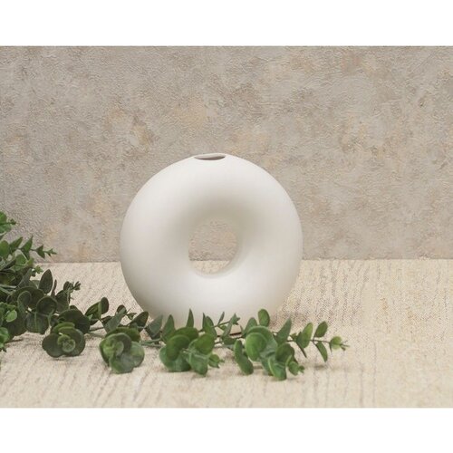 Dekordom vaza ELLISSOIDE HP13223-1 - 16cm - White - N43 Cene