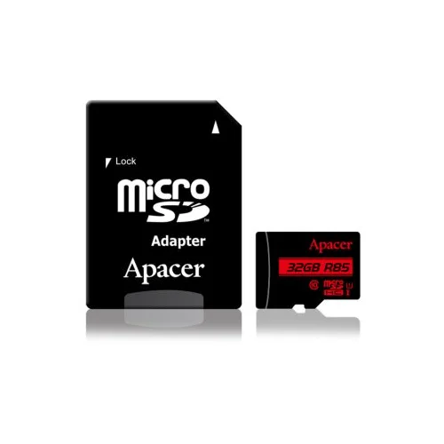 Micro SD card Apacer 32 GB Class10 + adapter AP32GMCSH10U5-R