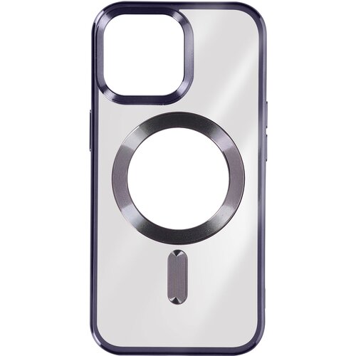 AVIZAR Silikonski ovitek MagSafe iPhone 15 Pro Max Chrome, serija ChroCam - vijolicen, (20834225) Cene