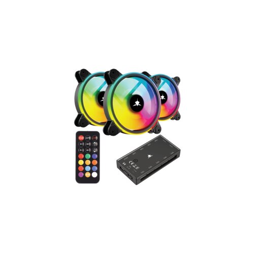 WHITESHARK FAN GCF-S028-004 NEBULA-2 CRNI ARGB KIT Cijene