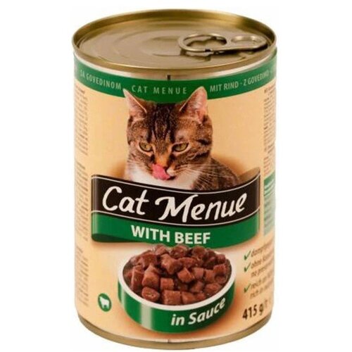 CAT MENU Vlažna hrana za mačke u konzervi sa ukusom govedine, 415g Cene