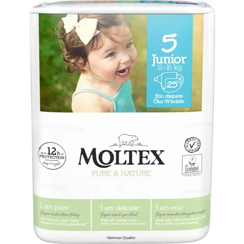 Moltex Pure & Nature Junior Size 5 jednokratne EKO pelene 11-16 kg 25 kom