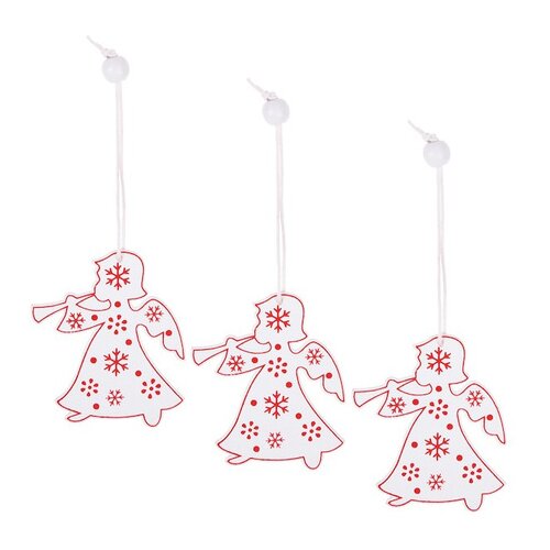 springos 3 leseni angelčki božični okraski Okrasek za božično drevo 6,5 cm, (21637875) Cene